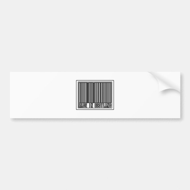 Made In Scotland Bumper Sticker (Front)