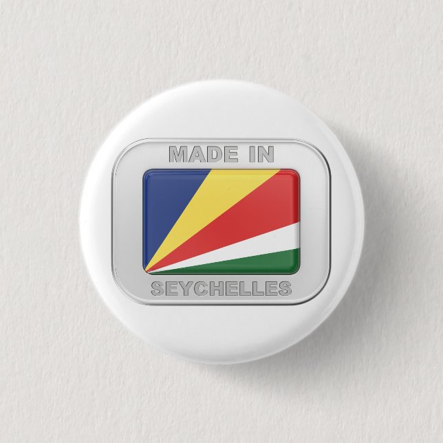 Made in Seychelles 3 Cm Round Badge (Front)