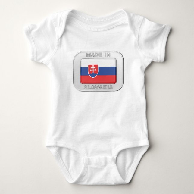 Made in Slovakia Baby Bodysuit (Front)