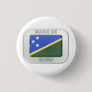 Made in Solomon Islands 3 Cm Round Badge