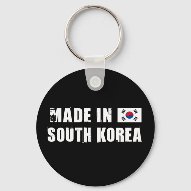 Made in South Korea Key Ring (Front)