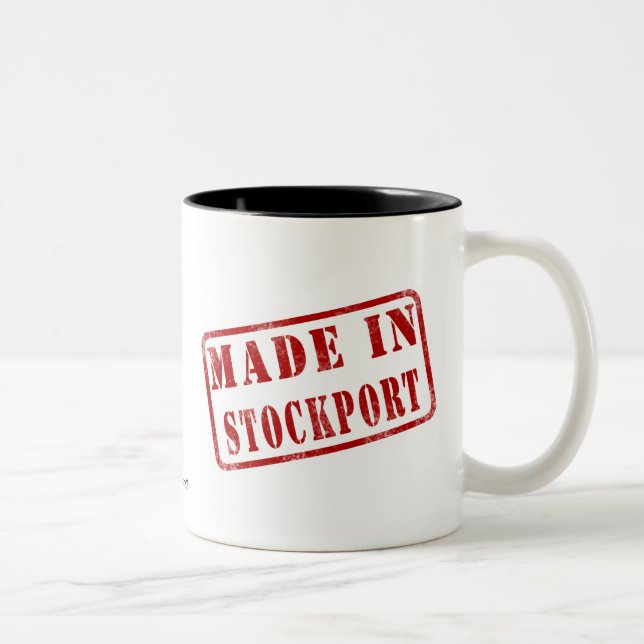 Made in Stockport Two-Tone Coffee Mug (Right)
