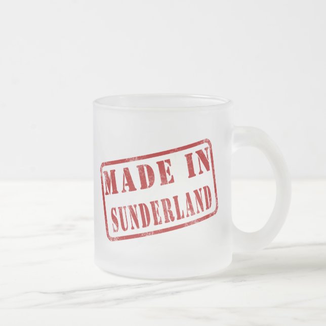 Made in Sunderland Frosted Glass Coffee Mug (Right)