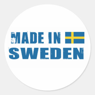 Made in Sweden Classic Round Sticker
