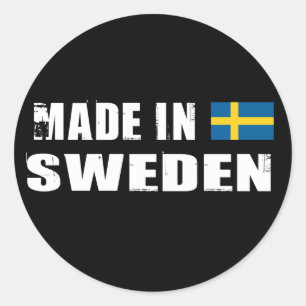 Made in Sweden Classic Round Sticker