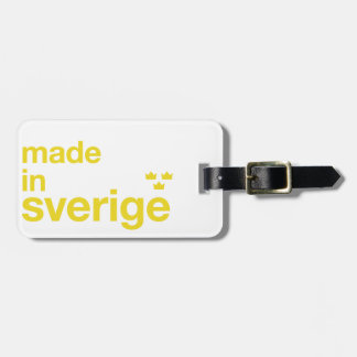 Made in Sweden & Tre Kronor / Three Crowns Luggage Tag