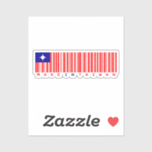 Made in Taiwan Barcode Flag Design