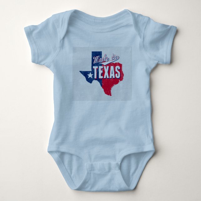 "Made In Texas" Baby Bodysuit (Front)