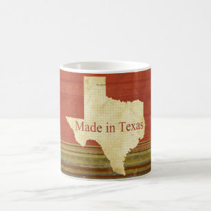 Made in Texas Rusty Red Stripes Coffee Tea Mug