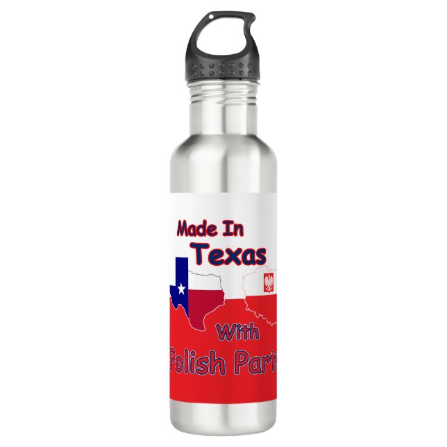 Made In Texas With Polish Parts 710 Ml Water Bottle (Front)