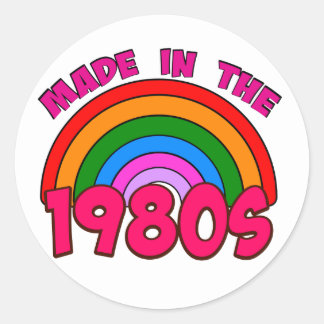 Made in the 1980s classic round sticker