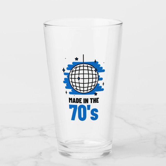 Made in the 70's Glass Cup (Front)