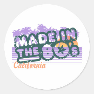 Made in the 80's classic round sticker