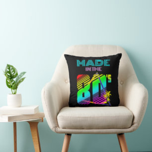 MADE IN THE 80'S COLORFUL NATURE CUSHION