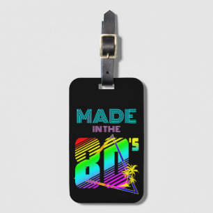MADE IN THE 80'S COLORFUL NATURE LUGGAGE TAG