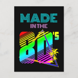 MADE IN THE 80'S COLORFUL NATURE POSTCARD
