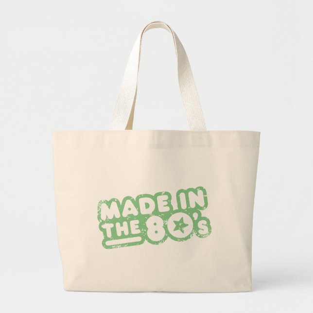 Made In The 80's Large Tote Bag (Front)