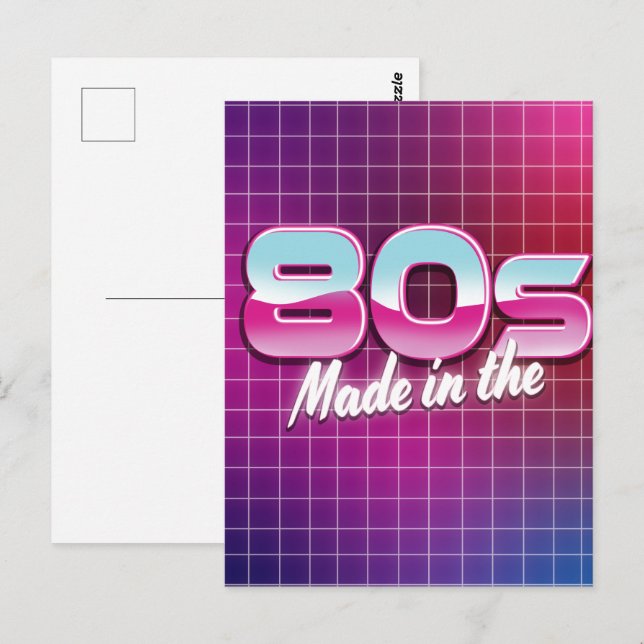 Made in the 80s postcard (Front/Back)