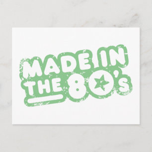 Made In The 80's Postcard