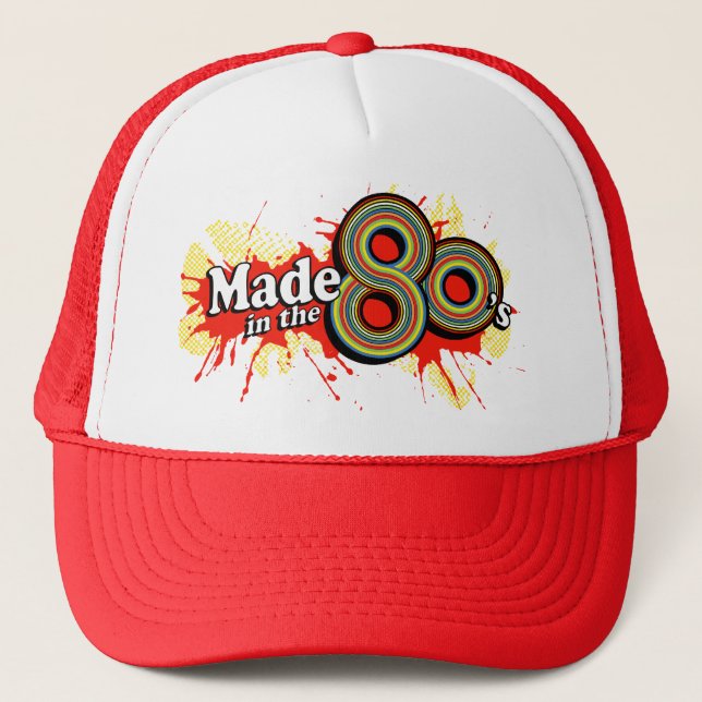 "Made in the 80's" retro design hat (Front)