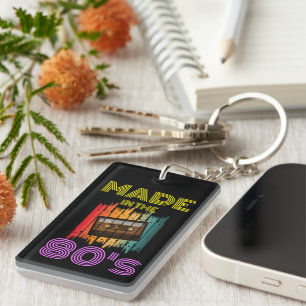 MADE IN THE 80'S VINTAGE CASSETTE TAPE KEY RING