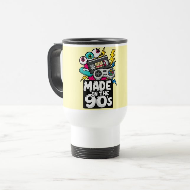 Made in the 90s Retro Gamer Mug  (Front Left)