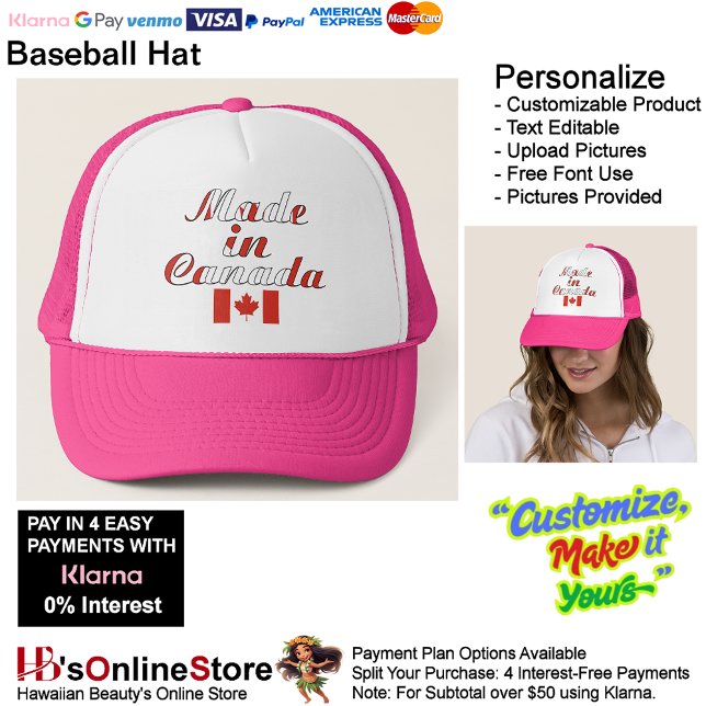 Made in The Canada Trucker Baseball Hat (Made in The Canada Trucker Baseball Hat.)