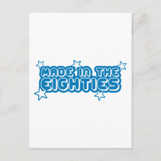 Made In The Eighties (80s) Postcard