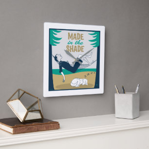 Made in the Shade Square Wall Clock