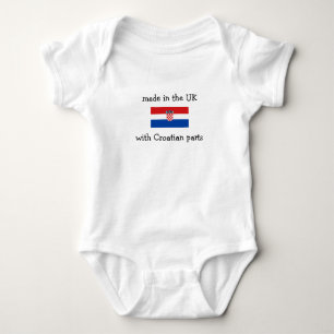 made in the UK with Croatian parts Baby Bodysuit