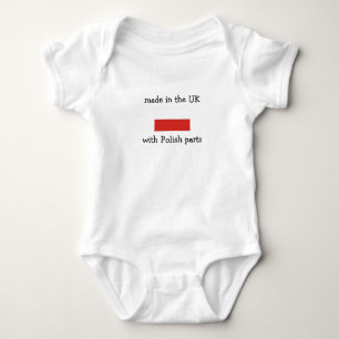 made in the UK with Polish parts Baby Bodysuit
