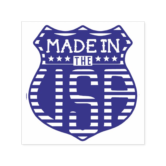 Made in the USA 4th of July Proud American Logo Self-inking Stamp (Design)