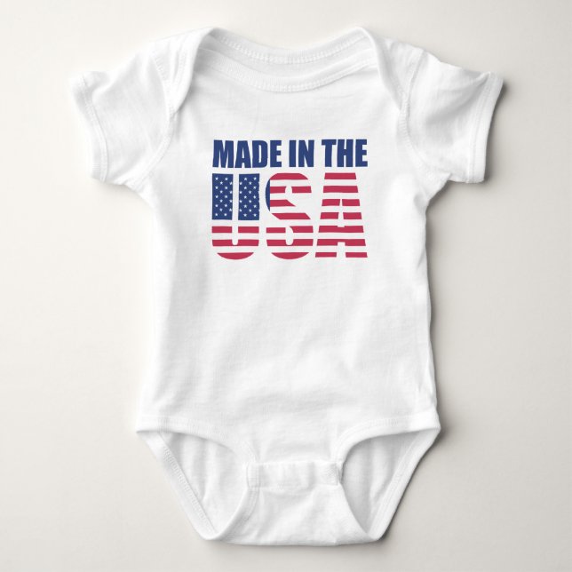 Made in the USA Baby Bodysuit (Front)