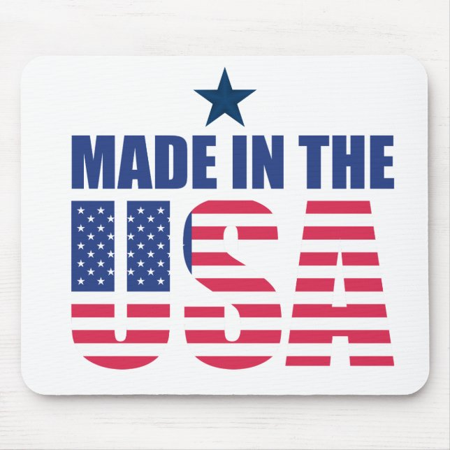 Made in the USA Mouse Mat (Front)