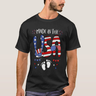 Made In The Usa Patriotic Dress 4Th Of July Pregna T-Shirt