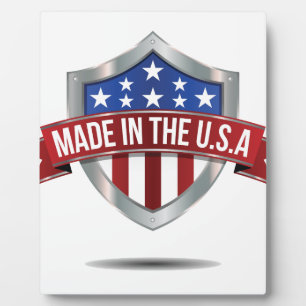 Made in the usa plaque
