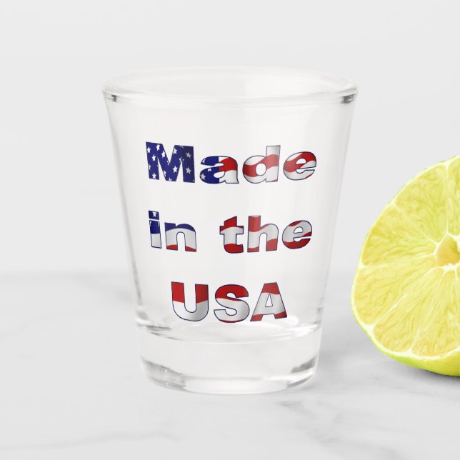 Made in the USA Shot Glass (Front)