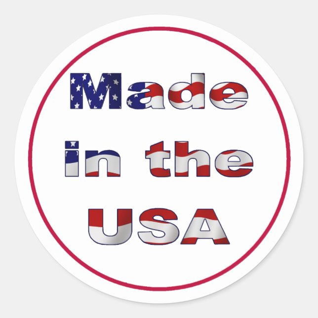 Made in the USA Sticker (Front)