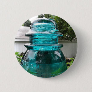 Made in the USA, Vintage Insulator 6 Cm Round Badge