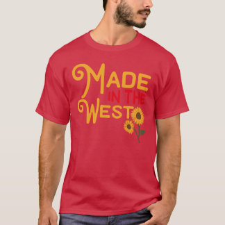 Made in the West graphic vintage style 70s poppies T-Shirt