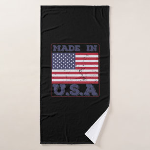 Made in U.S. USA Bath Towel
