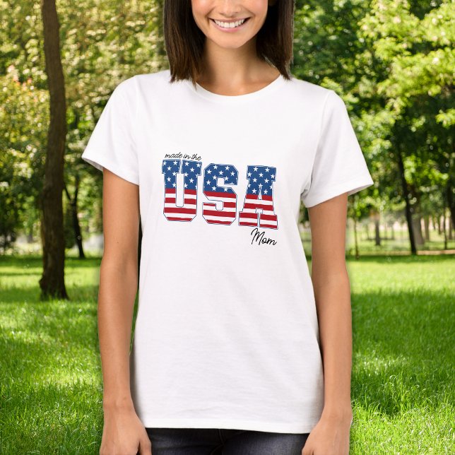Made in USA American Flag Patriotic 4th Of July T-Shirt (Creator Uploaded)