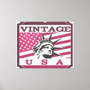 Made In USA Badge Canvas Print