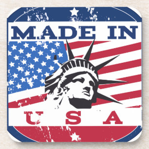 Made In USA Badge Coaster