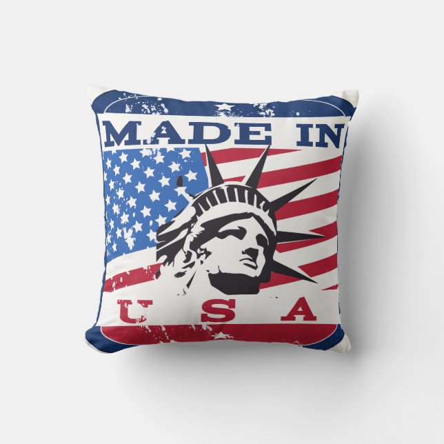 Made In USA Badge Cushion (Front)