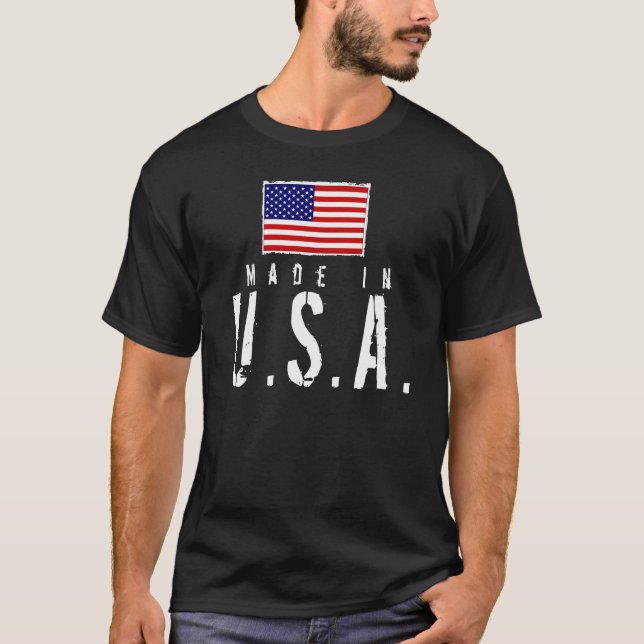 Made In USA - dark T-Shirt (Front)