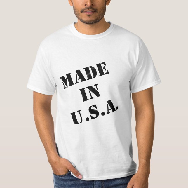 Made in USA Design T-Shirt (Front)