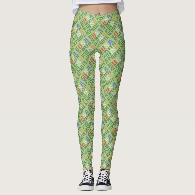 Made in USA Irish Parts Leggings (Front)