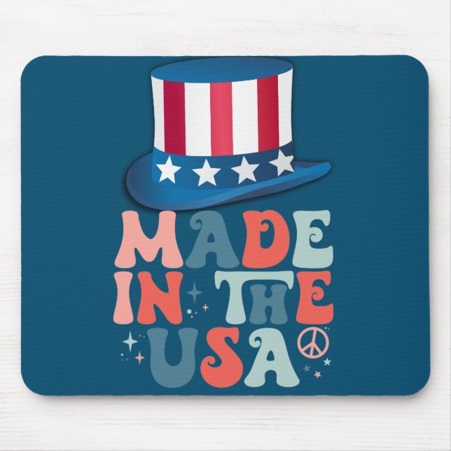 Made In USA Mouse Mat (Front)