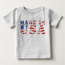 Made In USA Red White Blue Patriotic Colours